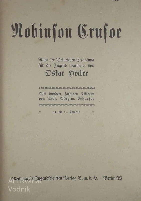 ROBINSON CRUSOE, Oskar Körker