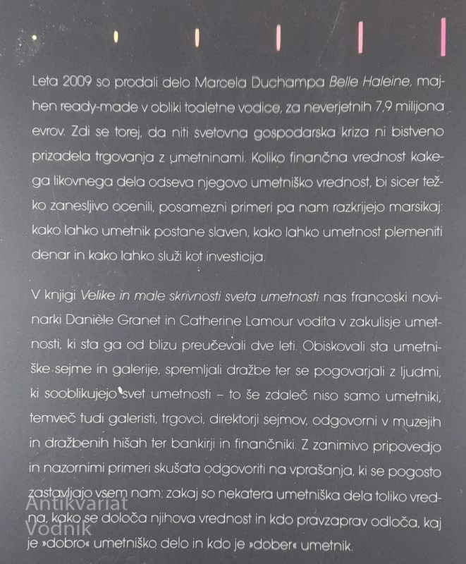 VELIKE IN MALE SKRIVNOSTI SVETA UMETNOSTI, Daniele Granet & Catherine Lamour