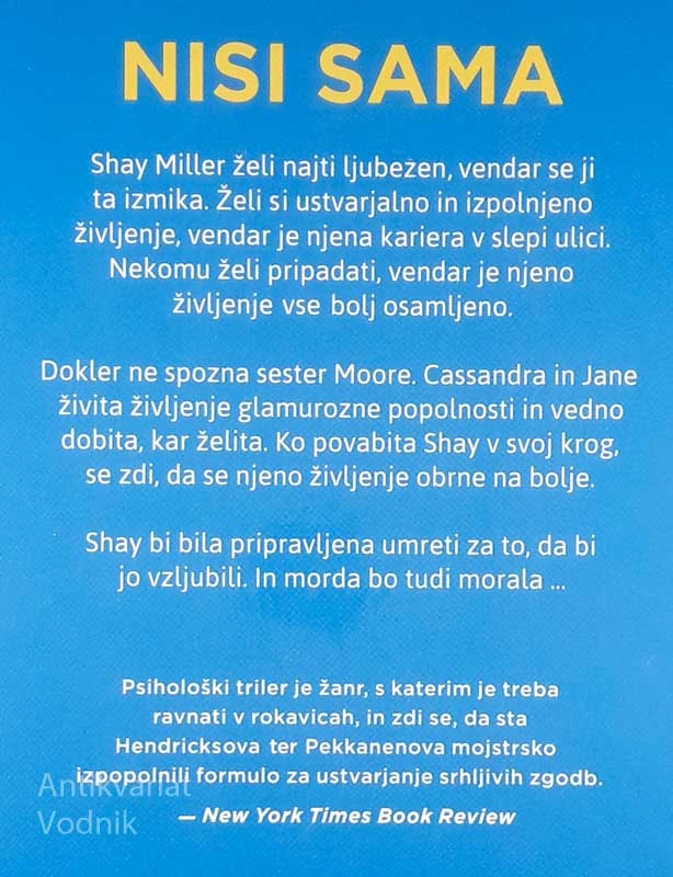 NISI SAMA, Greer Hendricks in Sarah Pekkanen