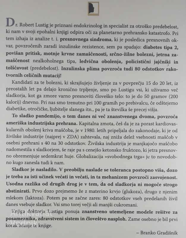 MASTNA LAŽ, dr. Robert H. Lustig