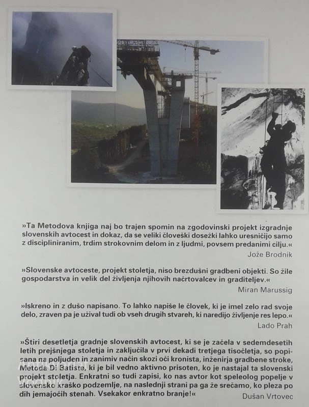 SLOVENSKI AVTOCESTNI KRIŽ; MED VRHOVI IN BREZNI, Metod Di Batista