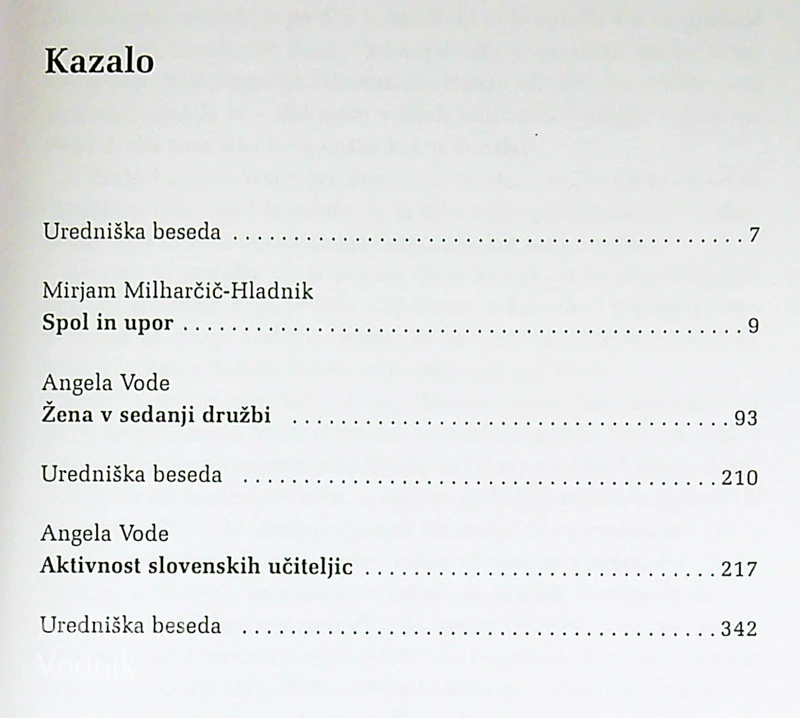 ZNAČAJ IN USODA; ZBRANA DELA ANGELE VODE II IN II. KNJIGA