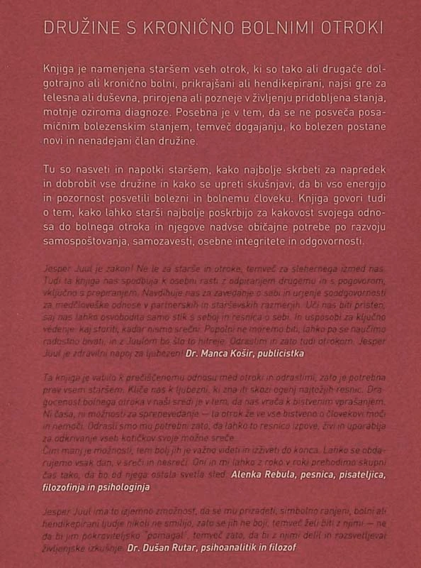 DRUŽINE S KRONIČNO BOLNIMI OTROKI, Jasper Juul
