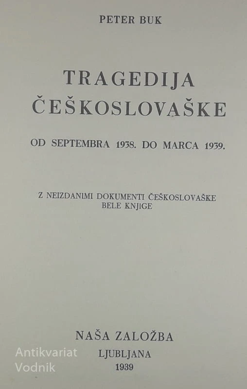 TRAGEDIJA ČEŠKOSLOVAŠKE, Peter Buk