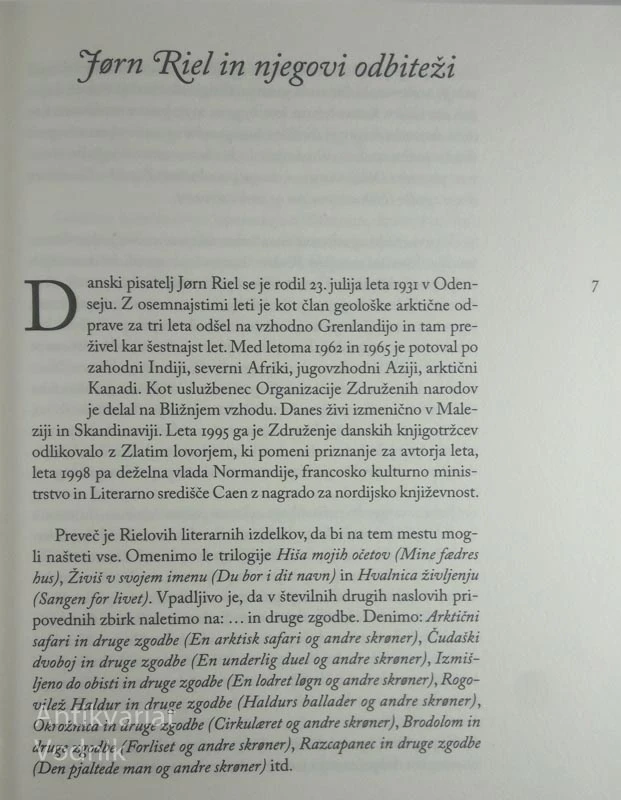 ODBITE ARKTIČNE ZGODBE, Jorn Riel
