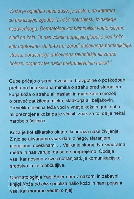 KOŽA OD BLIZU, Yael Adler, dr. med.