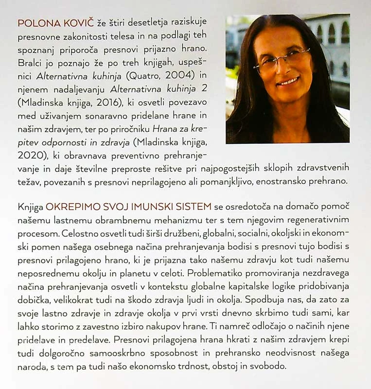 OKREPIMO SVOJ IMUNSKI SISTEM, Polona Kovič