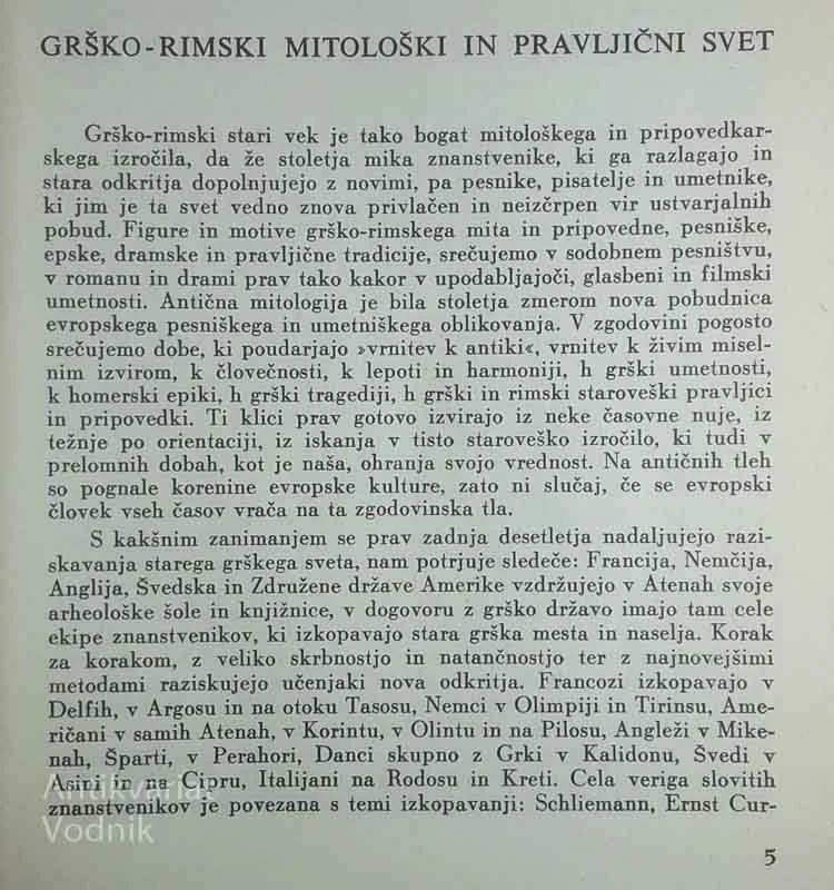 NAJLEPŠE ANTIČNE PRIPOVEDKE, Gustav Schwab