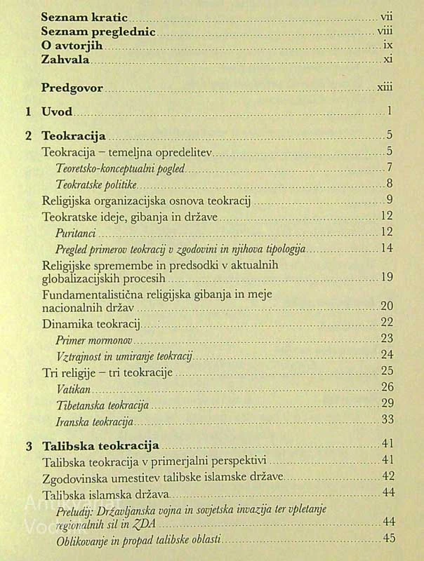 TEOKRACIJA: TALIBANSKI REŽIM V AFGANISTANU 1996-2001, več avtorjev