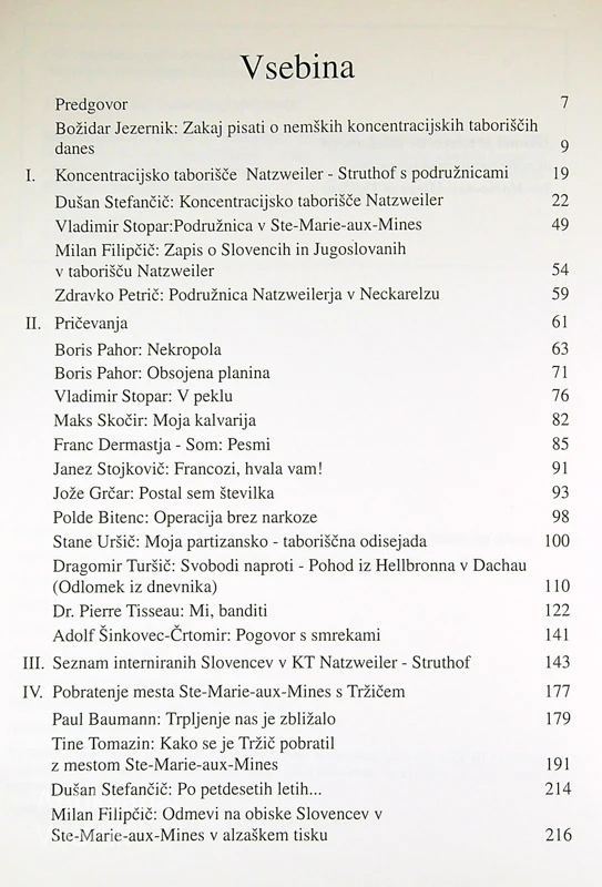 KONCENTRACIJSKO TABORIŠČE KL NATZWEILER IN PODRUŽNICA STE-MARIE-AUX-MINES
