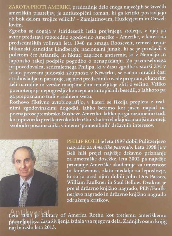 ZAROTA PROTI AMERIKI, Philip Roth