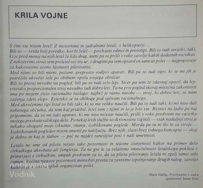 KRILA VOJNE, več avtorjev