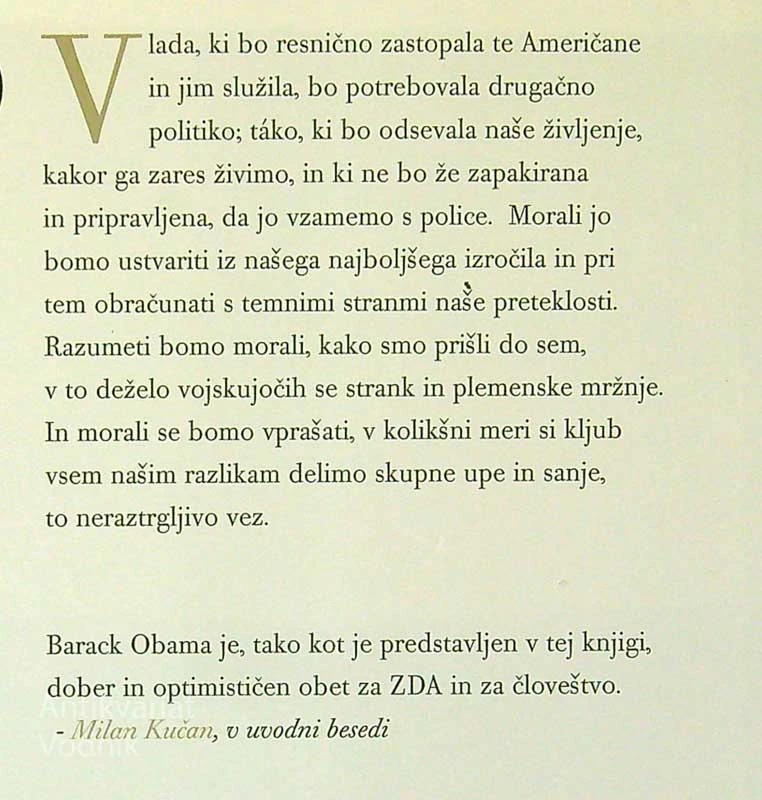 POGUM IN UPANJE, Barack Obama