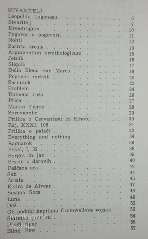 STVARITELJ, Jorge Luis Borges