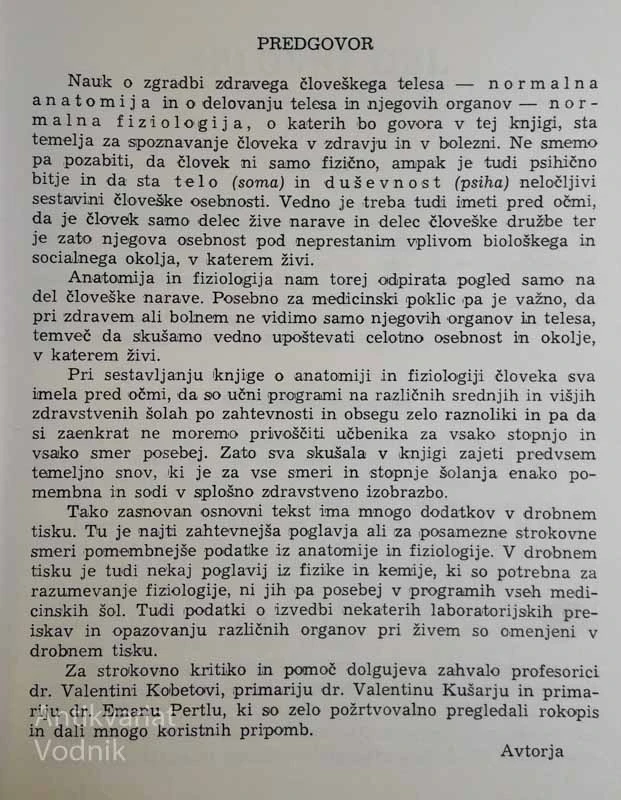 ANATOMIJA IN FIZIOLOGIJA ZA MEDICINSKE ŠOLE, M. Pocajt in A. Širca