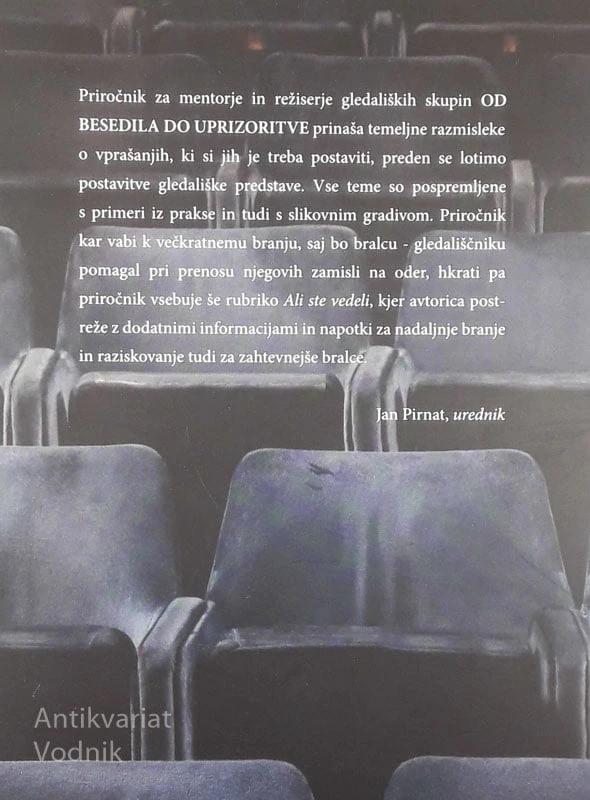 OD BESEDILA DO UPRIZORITVE, Maja Gal Štromar