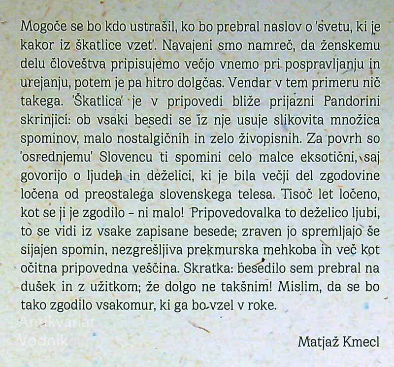 SVET, KOT IZ ŠKATLICE VZET, Mateja GABER