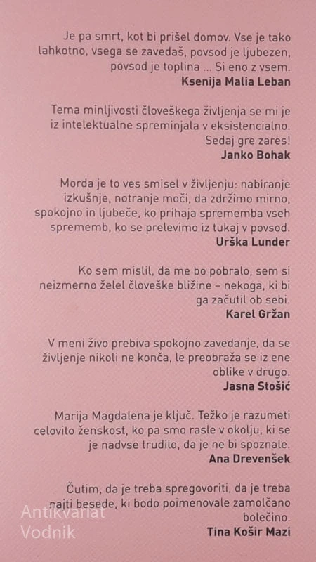 DAROVI MINEVANJA, Manca Košir