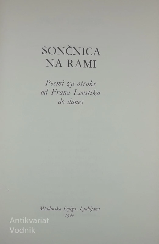 SONČNICA NA RAMI