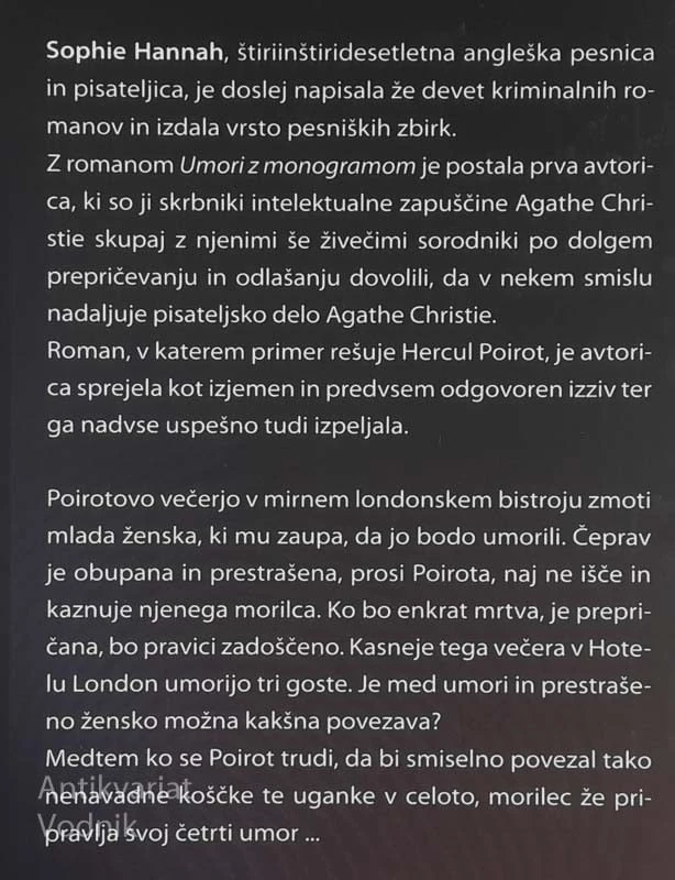 UMORI Z MONOGRAMOM, Sophie Hannah (Agatha Christie)