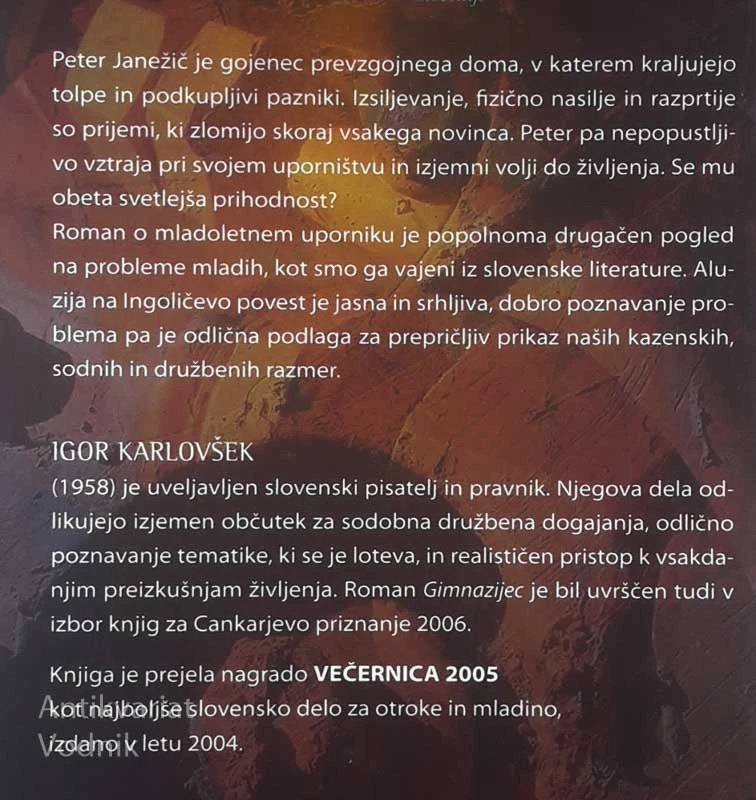GIMNAZIJEC, Igor Karlovšek