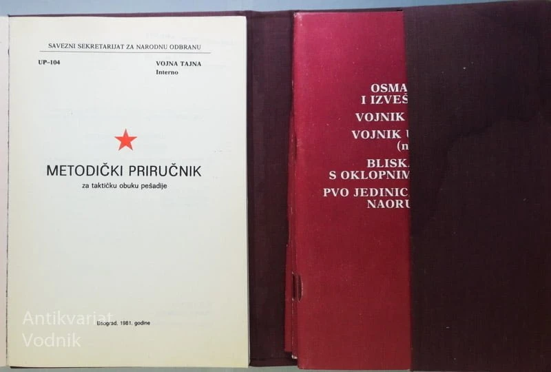 METODIČKI PRIRUČNIK ZA PRAKTIČKU OBUKU PEŠADIJE (V 4 KNJGAH)