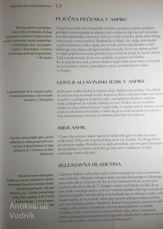 SODOBNA SLOVENSKA KUHARICA, S. Felicita Kalinšek