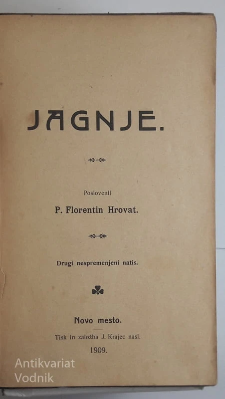 SPISI KRIŠTOFA ŠMIDA (VII. zvezek): Jagnje, Starček z gore