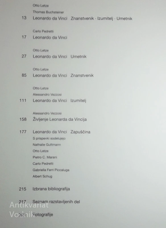 LEONARDO DA VINCI, znanstvenik, izumitelj, umetnik, Otto Letze