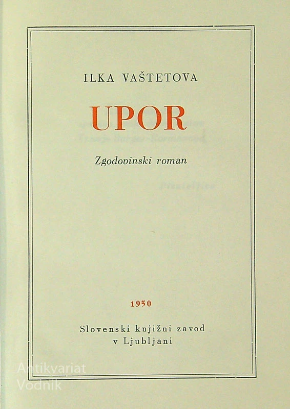 UPOR, Ilka Vaštetova