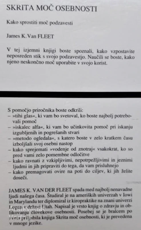 SKRITA MOČ OSEBNOSTI, James K. van Fleet