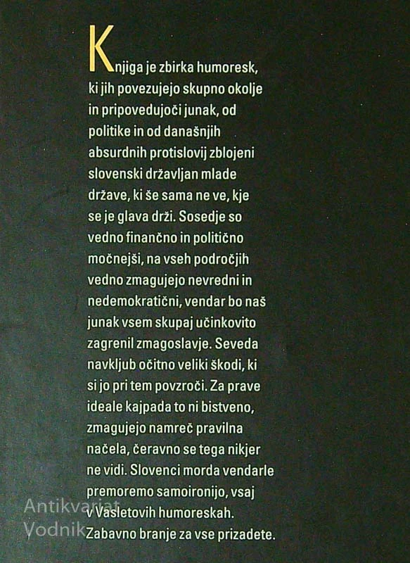 PRVA HIŠA NA MARSU, Vinko Vasle