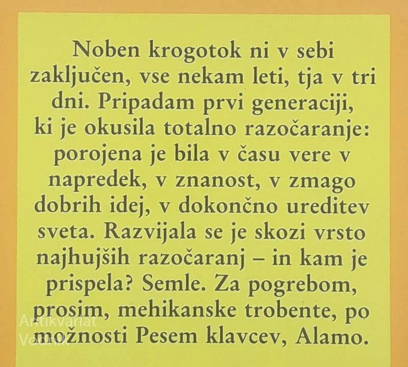 APOKALIPSA VSAKDANJOSTI, Vitomil Zupan