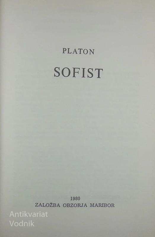 SOFIST, Platon