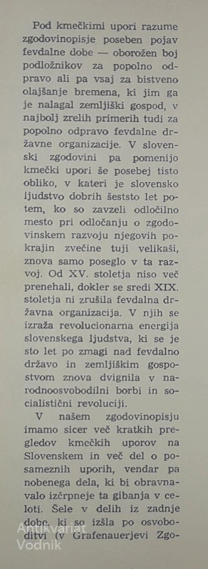 KMEČKI UPORI NA SLOVENSKEM, Grafenauer