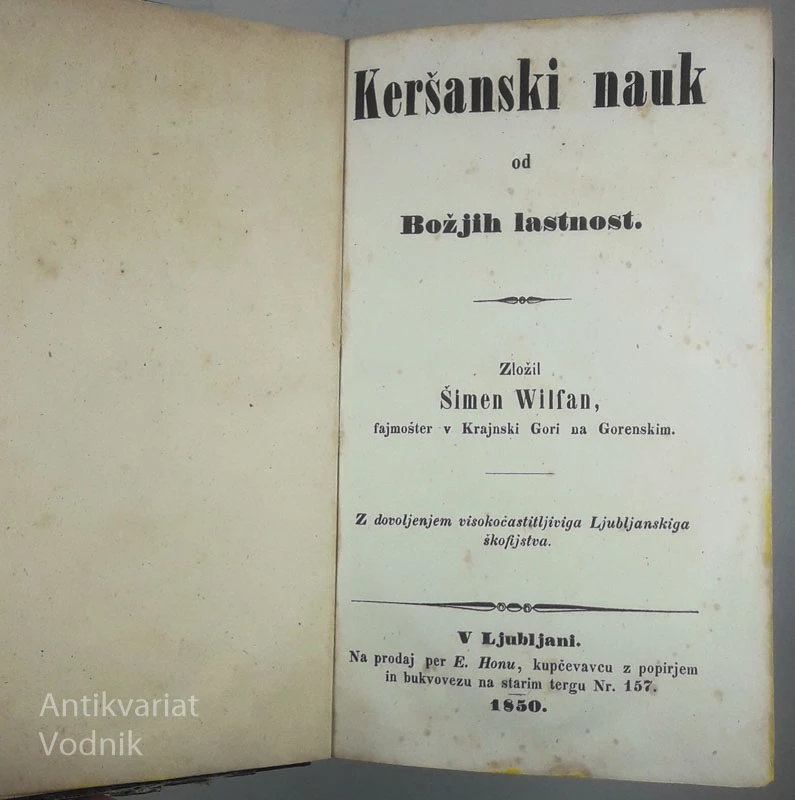 KERŠANSKI NAUK OD BOŽJIH LASTNOST