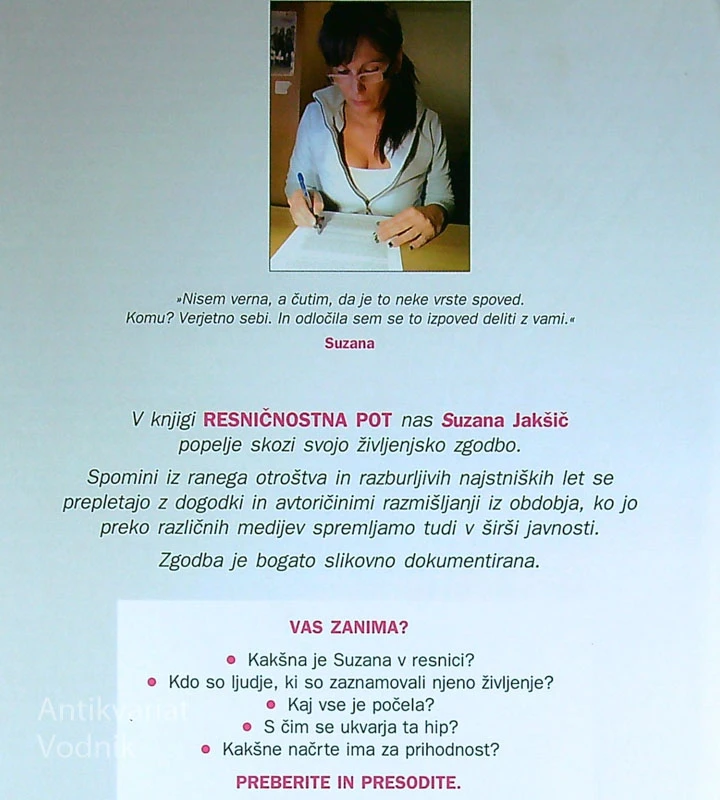 RESNIČNOSTNA POT, Suzana Jakšič