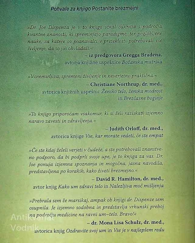 POSTANITE BREZMEJNI, Joe Dispenza