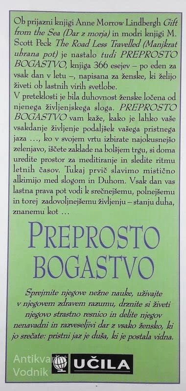 PREPROSTO BOGASTVO; KNJIGA ZA VSE DNI V LETU, Sarah Ban Breathnach