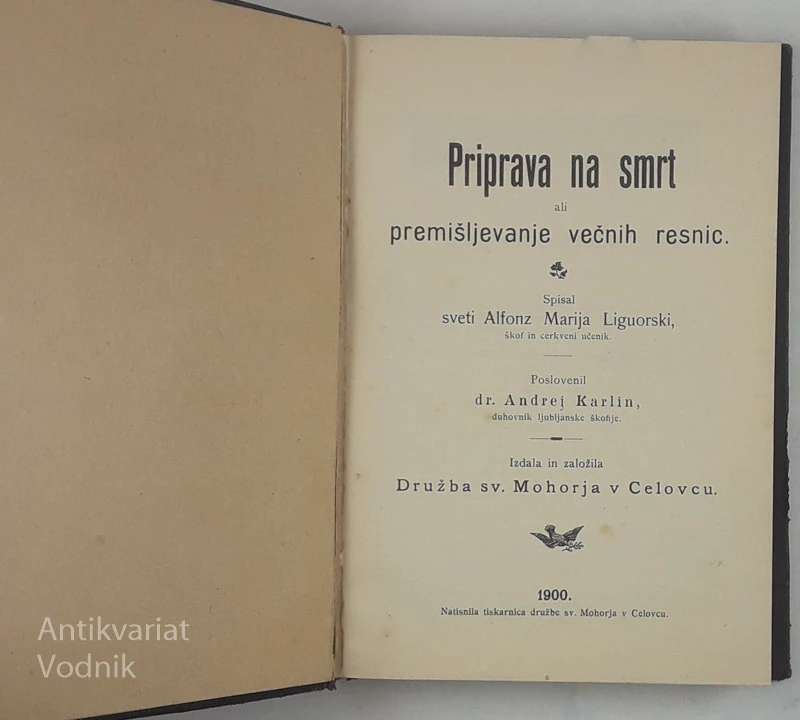 PRIPRAVA NA SMRT ali premišljevanje večnih resnic