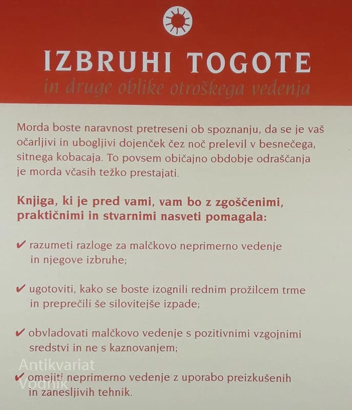 IZBRUHI TOGOTE IN DRUGE OBLIKE OTROŠKEGA VEDENJA, Alison Mackonochie