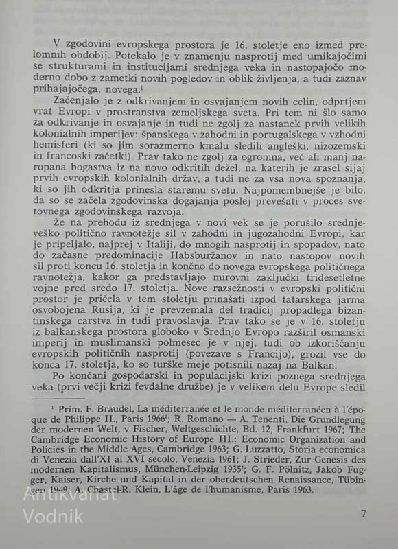 SLOVENSKE DEŽELE IN ZGODNJI KAPITALIZEM, Ferdo Gestrin