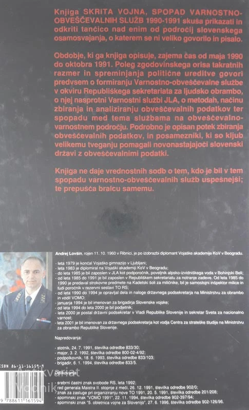 SKRITA VOJNA, SPOPAD VARNOSTNO-OBVEŠČEVALNIH SLUŽB 1990-91, Andrej Lovšin