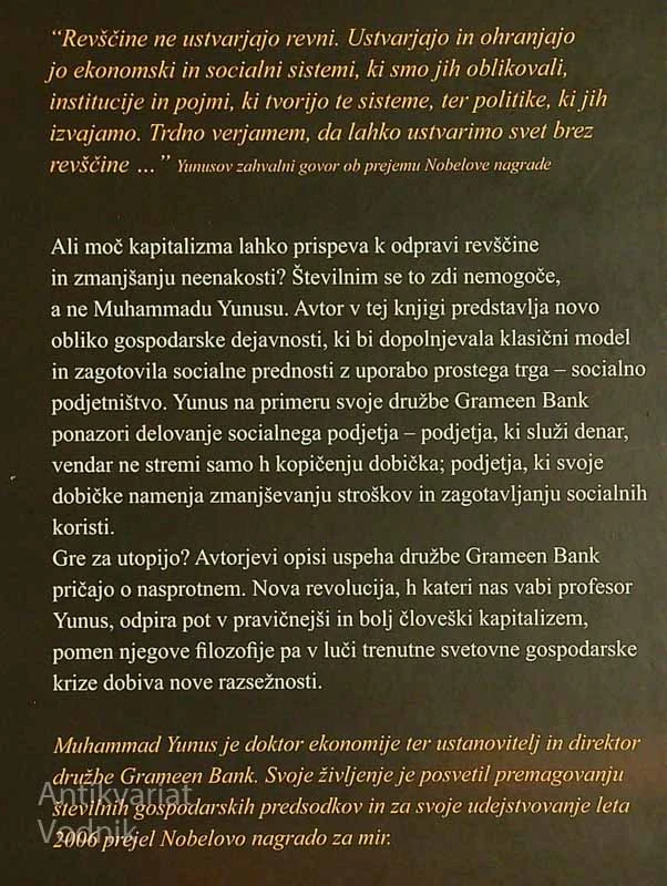 NOVEMU KAPITALIZMU NAPROTI, Muhammad Yunus