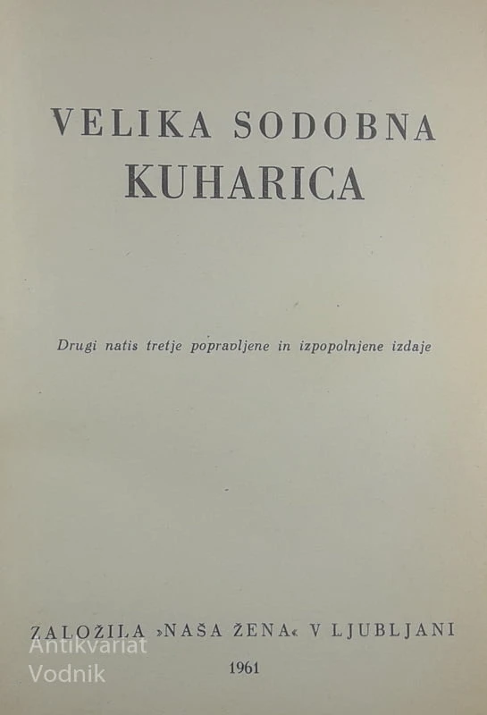 VELIKA SODOBNA KUHARICA