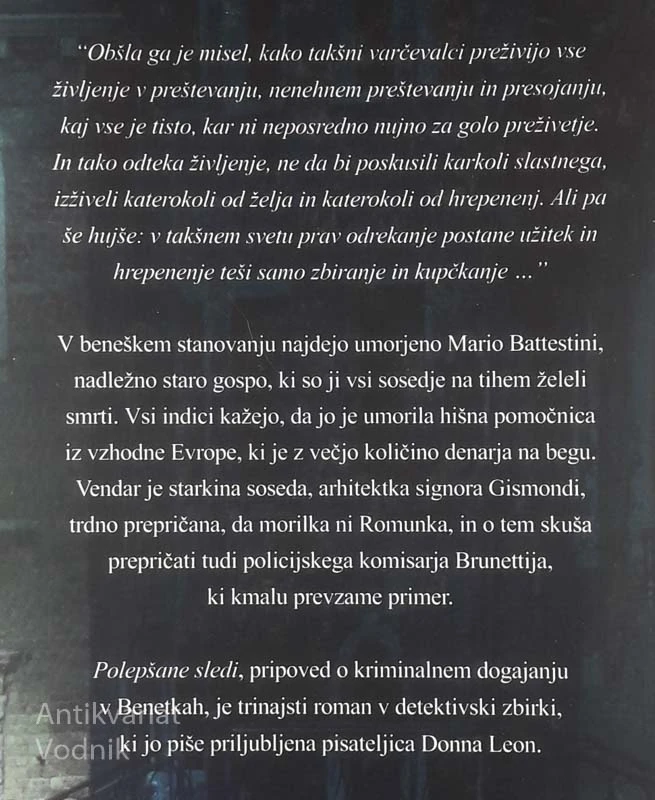 POLEPŠANE SLEDI, Donna Leon