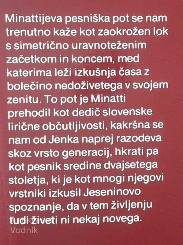 PRISLUŠKUJEM TIŠINI V SEBI, Ivan Minatti
