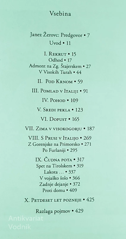 VOJAK; 1915-1918, Jakob Prešern