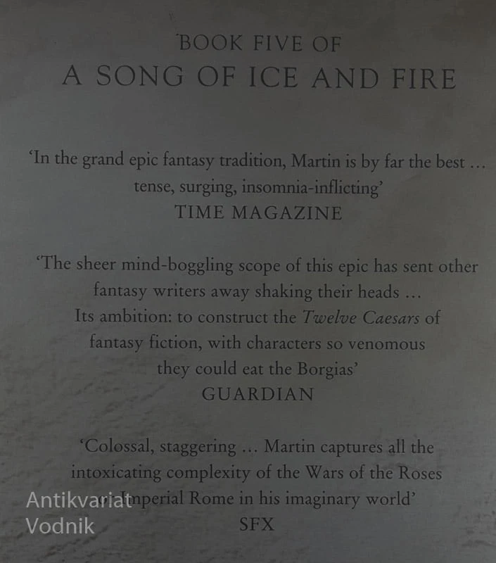 A DANCE WITH THE DRAGONS, George R. R. Martin