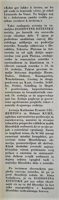 ZGODOVINA ESTETIKE, Gilbert Kuhn